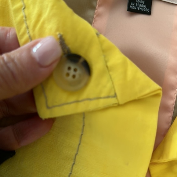 Red Valentino Yellow Cropped Jacket 42 - Picture 9 of 10